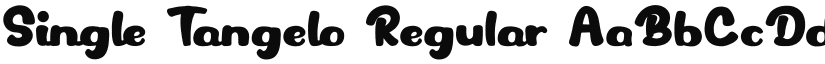 Single Tangelo Regular font