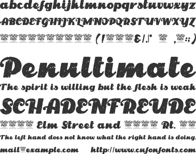 Royal Vintage font preview