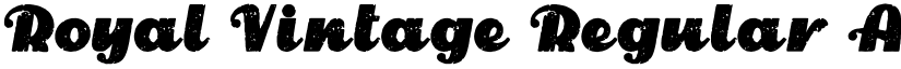 Royal Vintage Regular font