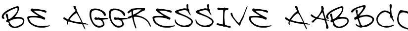 Be Aggressive font