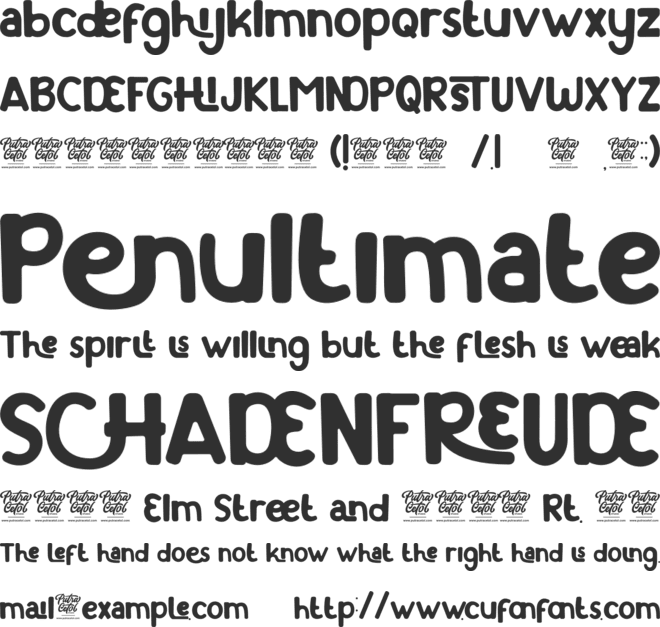 Lychee Farmland font preview
