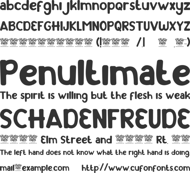 Lychee Farmland font preview