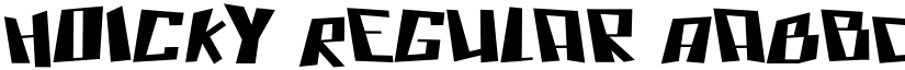 Hoicky Regular font