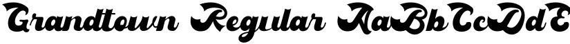 Grandtown font download