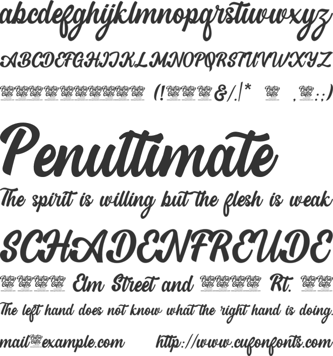 Dream Flourish font preview