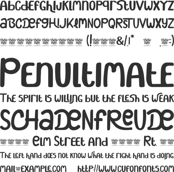 Double Pineapple font preview