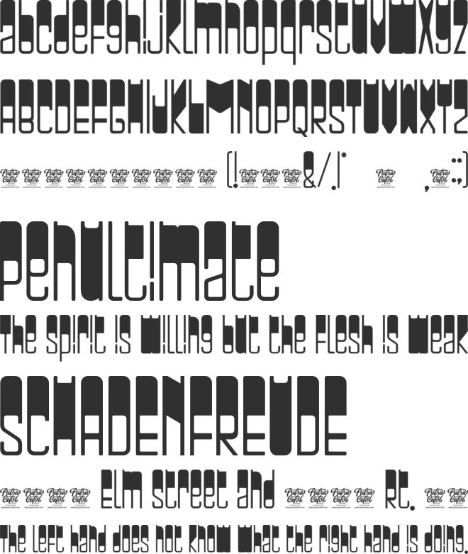 BULKY font preview