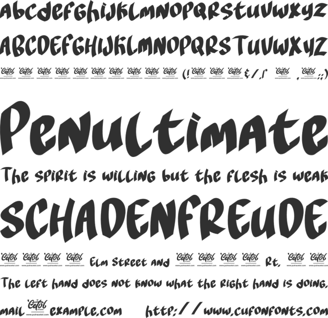 Classic Writer font preview