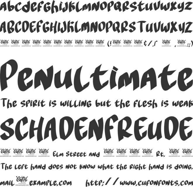 Classic Writer font preview