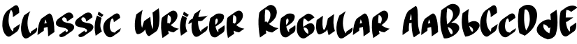 Classic Writer Regular font