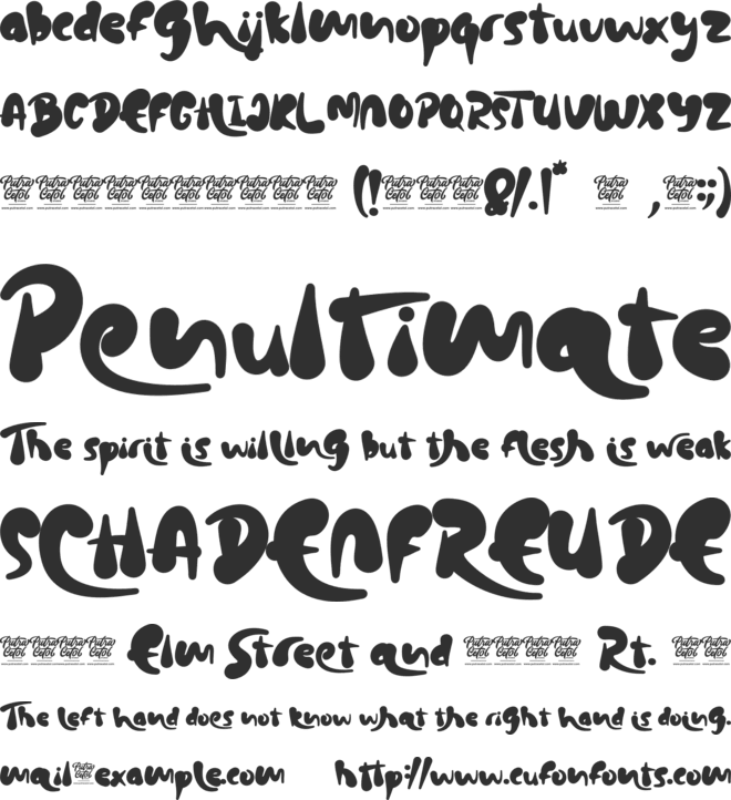 Chubby Elephant font preview