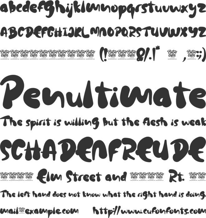 Chubby Elephant font preview