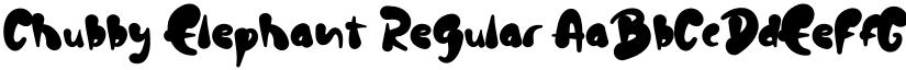 Chubby Elephant Regular font