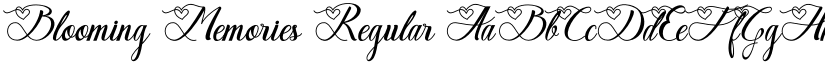 Blooming Memories Regular font