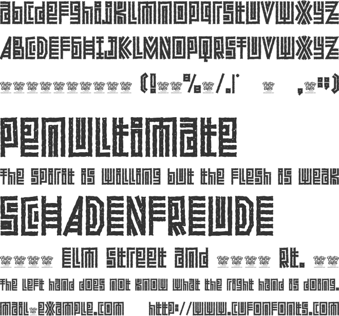 Ancient Totem font preview