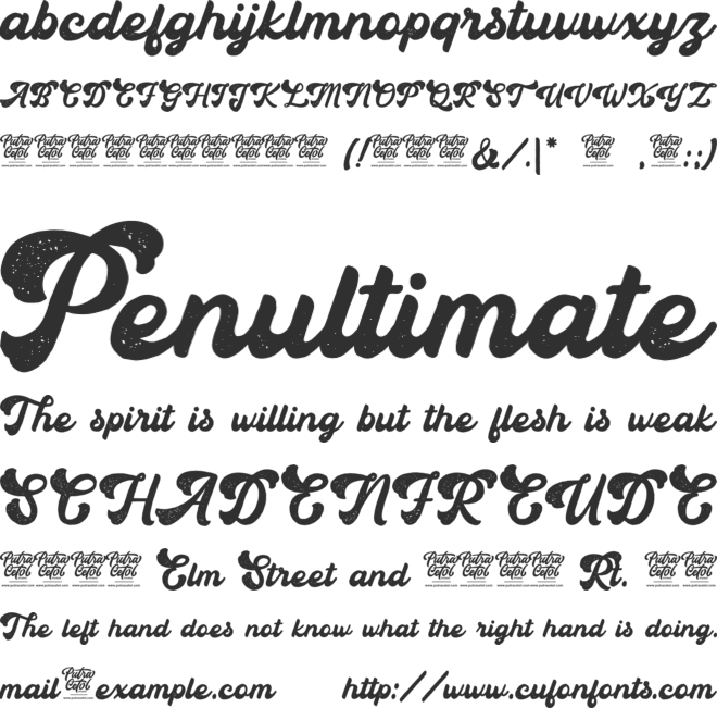 Aesthetic Vintage font preview