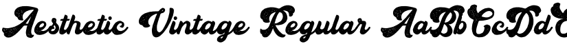 Aesthetic Vintage Regular font