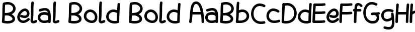 Belal Bold Bold font