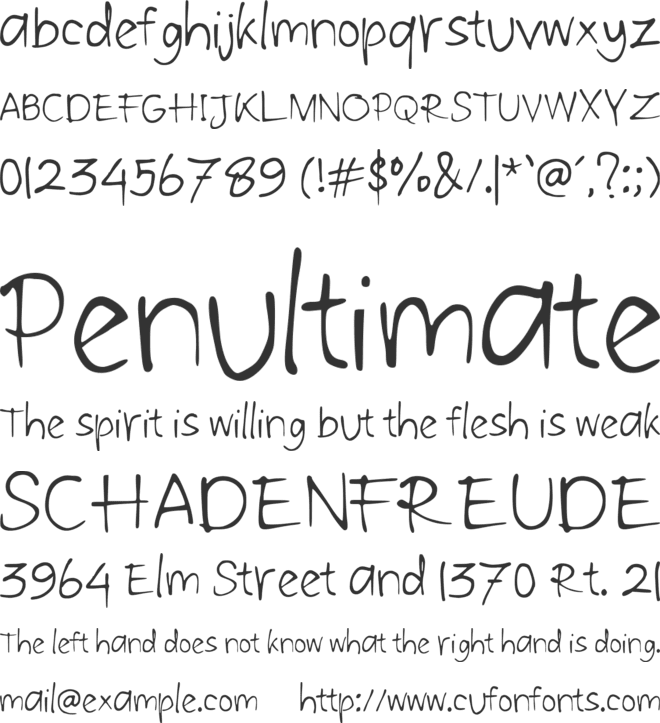 Regulus font preview