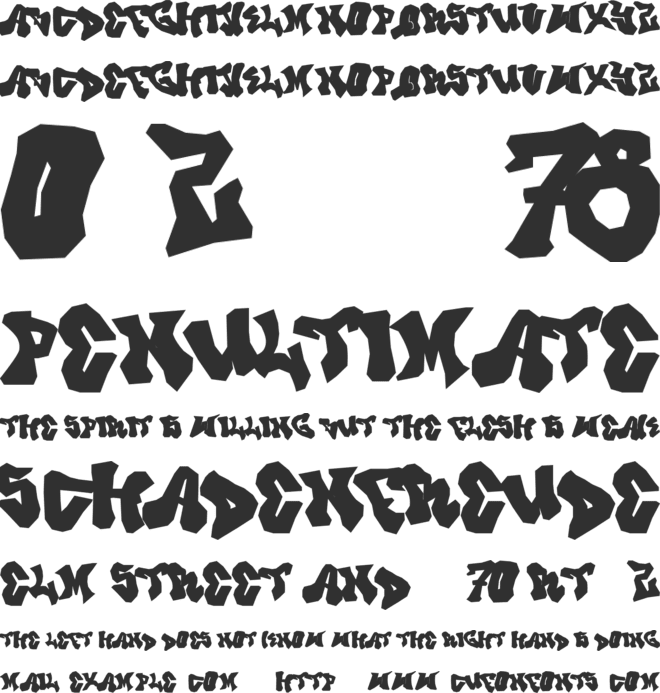 Prince Dub font preview