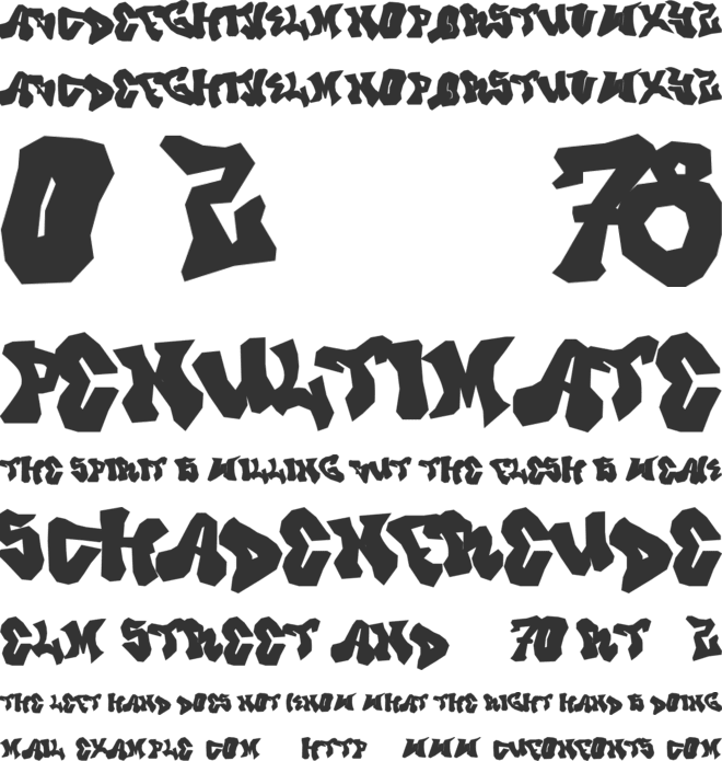 Prince Dub font preview