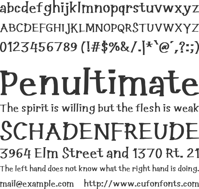 Rofifatul font preview