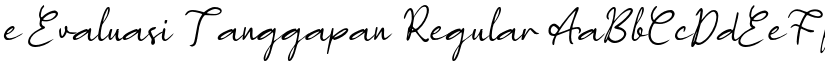 e Evaluasi Tanggapan Regular font