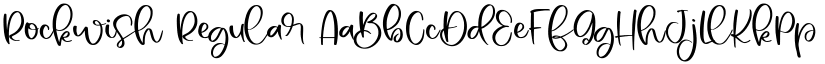 Rockwish Regular font