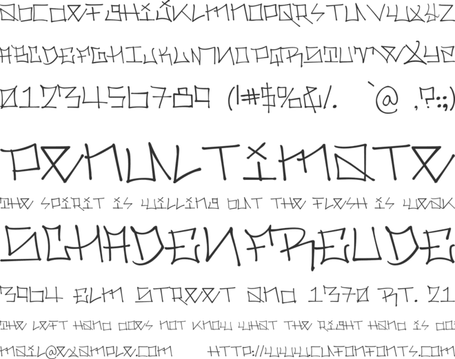 Holmes font preview