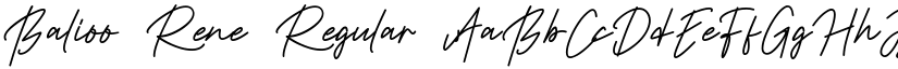 Balioo Rene Regular font