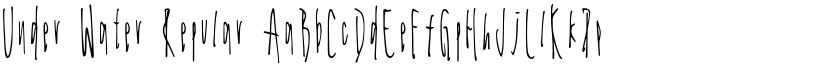 Under Water Regular font