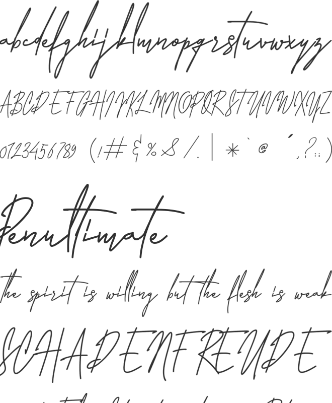 Laura Hellaw font preview