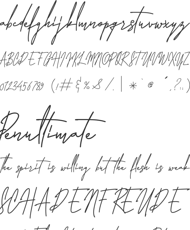 Laura Hellaw font preview