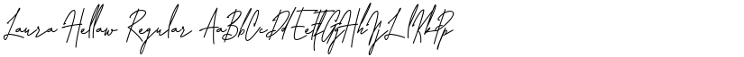 Laura Hellaw Regular font