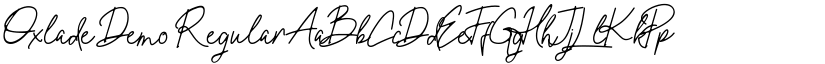 Oxlade Demo Regular font