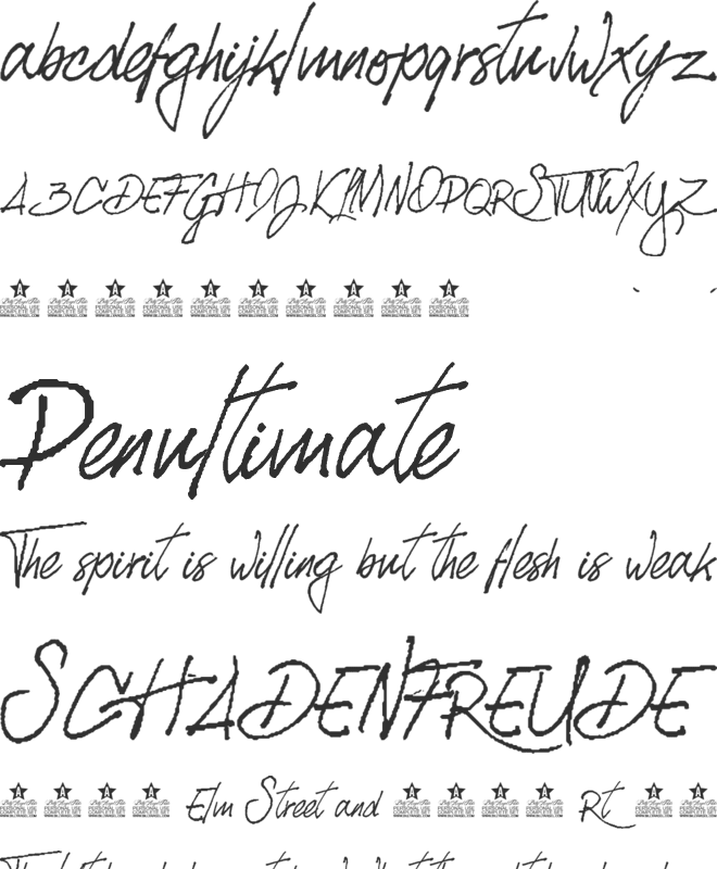 SIBERIAN Personal Use font preview
