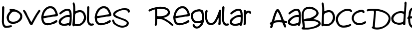 Loveables Regular font