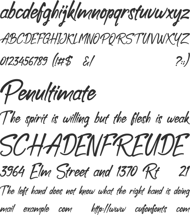 Boolack Personal Use font preview