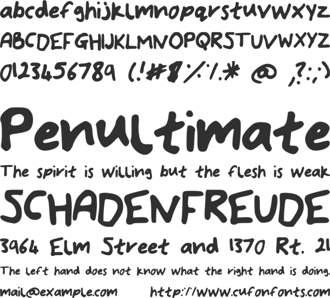 Bryonys_Handwriting_Bold font preview