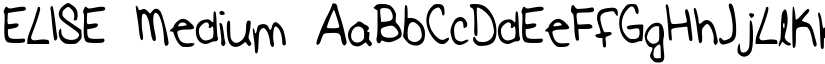 ELISE Medium font