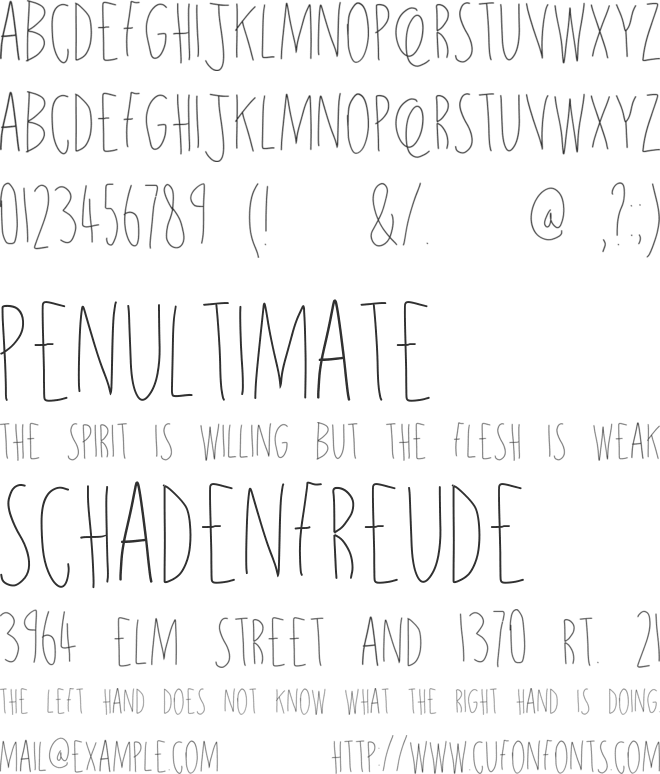 sundrop font preview
