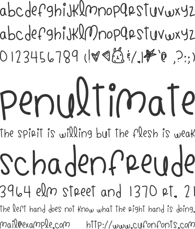 BandsMakeHerDance font preview