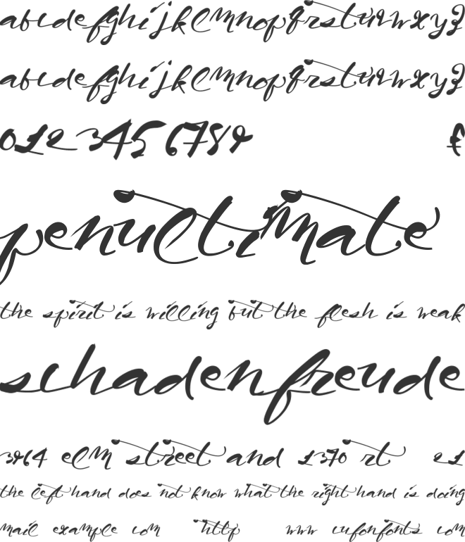 CaliforniaHarvest font preview