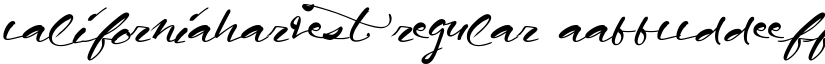 CaliforniaHarvest Regular font