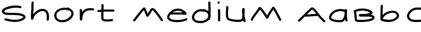 Short Medium font