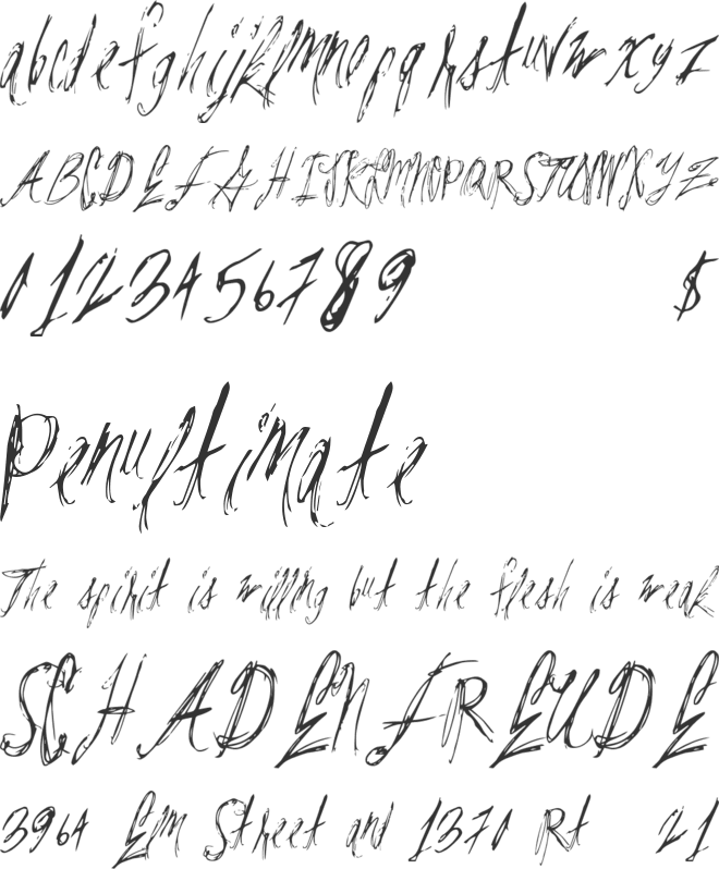 ParisLabel font preview