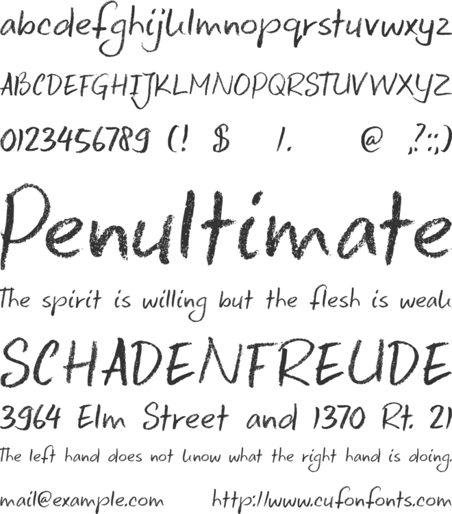 DK Keswick font preview