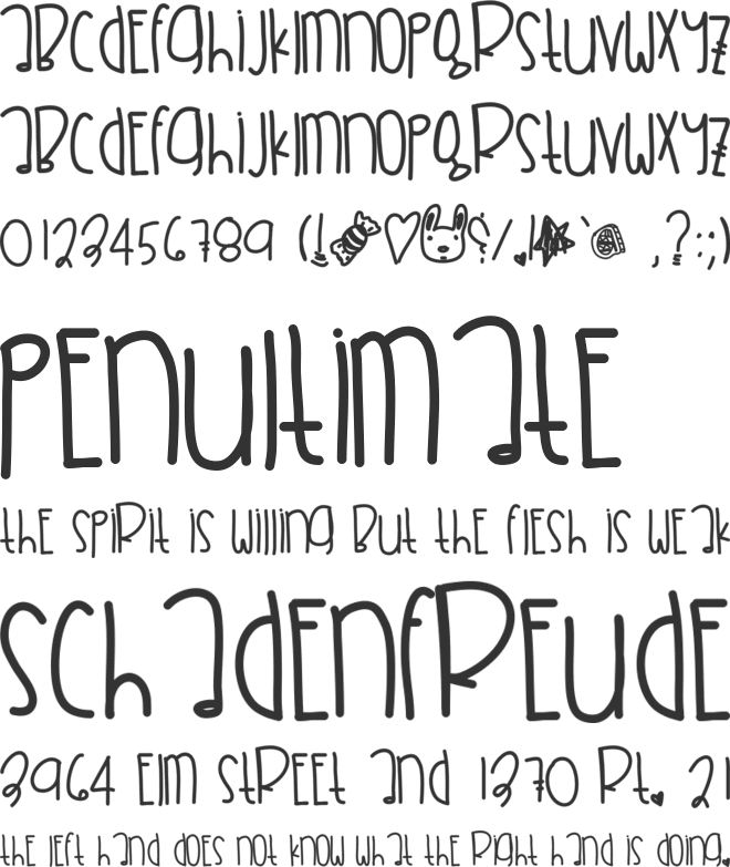 CitrusGrapefruit font preview