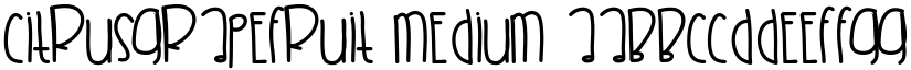 CitrusGrapefruit Medium font