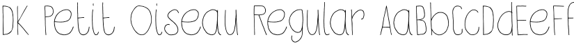 DK Petit Oiseau font download